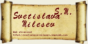 Svetislava Milešev vizit kartica